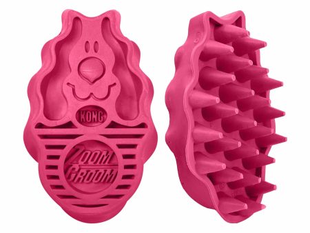 KONG(R) ZoomGroom(R) Raspberry Brush Large Online Hot Sale