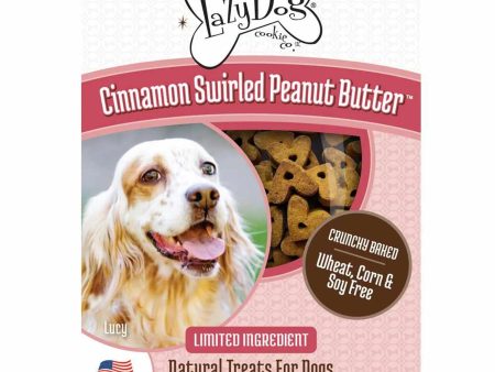 Lazy Dog Cinnamon Swirled Peanut Butter Dog Treat 14oz Online now