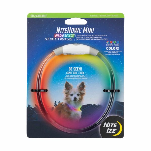 Nite Ize NiteHowl(R) Mini Rechargeable LED Safety Necklace - Disc-O Select(TM) Supply