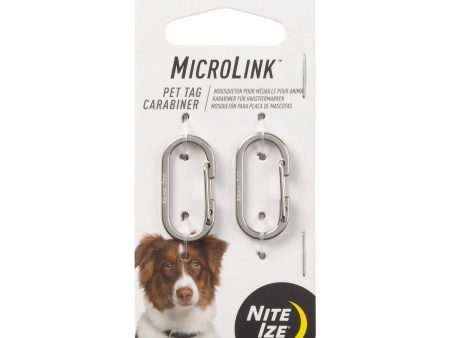 Nite Ize MicroLink Pet Tag Carabiner - 2 Pack Online Sale