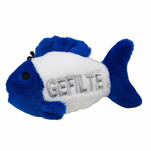 Multipet Gefilte Fish Talking Hanukkah Plush Dog Toy 4.5  Online now