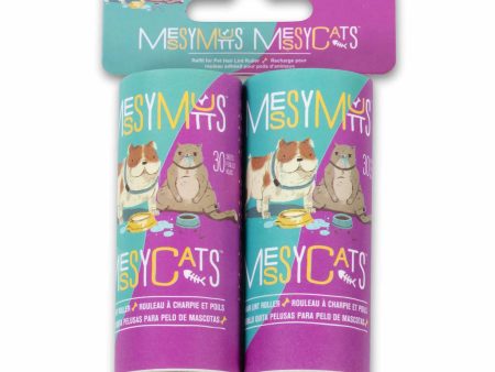 Messy Mutts Replacement Pet Hair Lint Rollers Travel Size 2pk Cheap