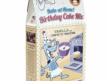 Lazy Dog Vanilla Birthday Cake & Frosting Mix w Sprinkles Dog Treat 12oz For Sale