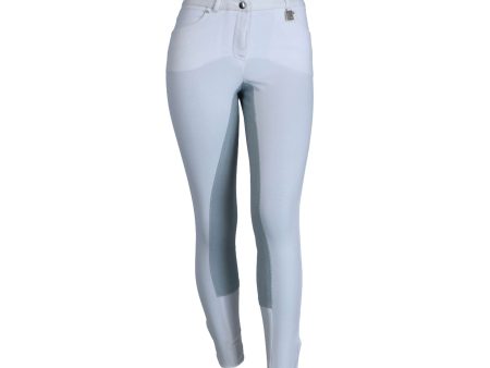 HKM Reithose Comfort fit 3 4 Alos Besatz Weiß Fashion