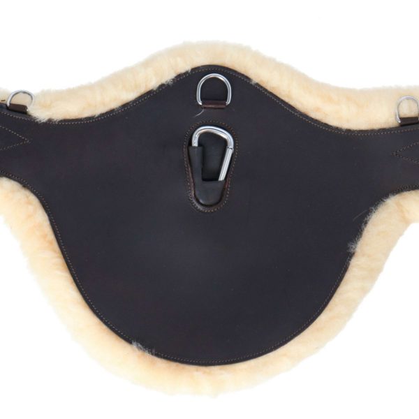 HORKA Sattelgurt Sheepskin Leder Braun Silber Online Sale