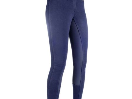 HKM Reithose Basic Belmtex Grip 3 4 Besatz Dunkelblau Fashion