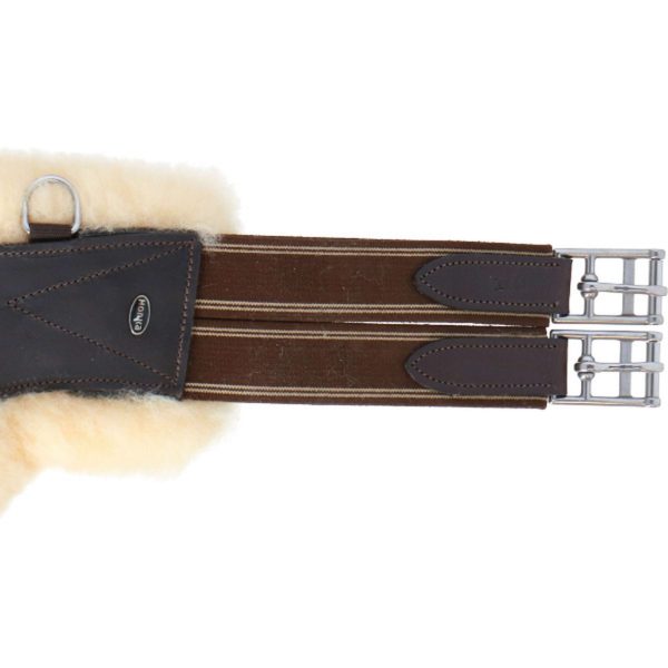 HORKA Sattelgurt Sheepskin Leder Braun Silber Online Sale