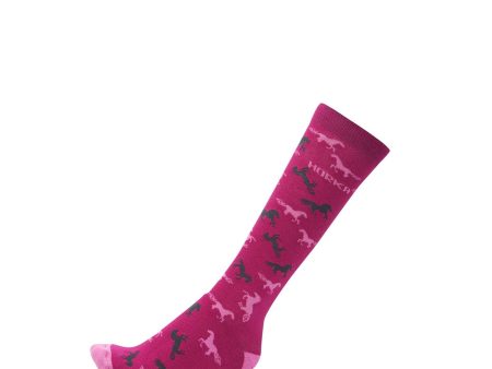 HORKA Socken Pferde Fuchsia Online Sale