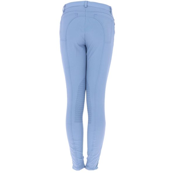 HKM Reithose Sunshine Silikon Kniebesatz Kinder Jeansblau Hot on Sale