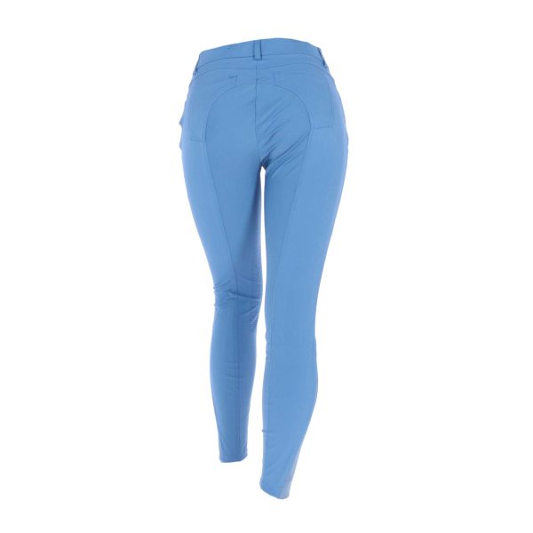 HKM Reithose Sunshine Silikon Kniebesatz Jeansblau Online Hot Sale