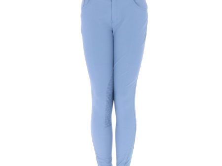 HKM Reithose Sunshine Silikon Kniebesatz Kinder Jeansblau Hot on Sale