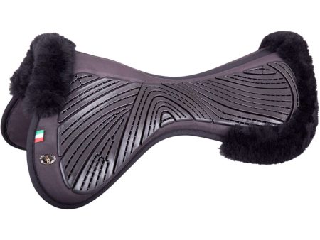 BR Sattelunterlage Memory Foam & Gel Sheepskin Schwarz Schwarz on Sale