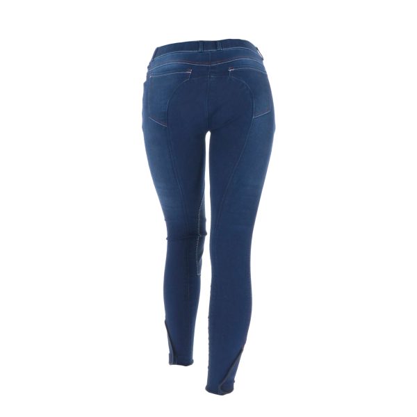 HKM Reithose Summer Denim Alos Kniebesatz Jeans Blau Online Sale