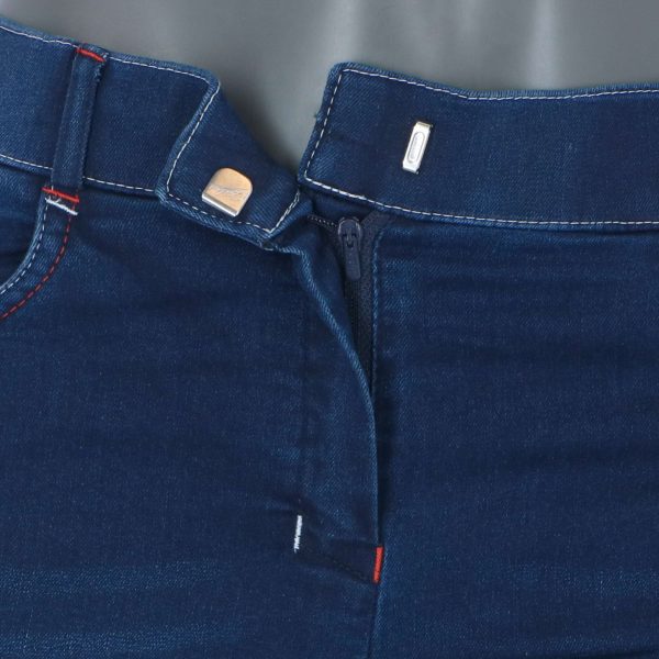 HKM Reithose Summer Denim 3 4 Alos Jeans Blau For Cheap