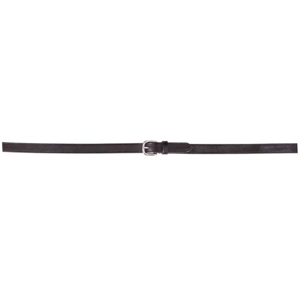 BR Dressur Zügel Leder Gummi Stops 16mm Schwarz Hot on Sale