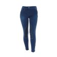 HKM Reithose Summer Denim Alos Kniebesatz Jeans Blau Online Sale