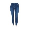 HKM Reithose Pasadena Summer Denim Silikon vollbesatz Jeans Blau on Sale