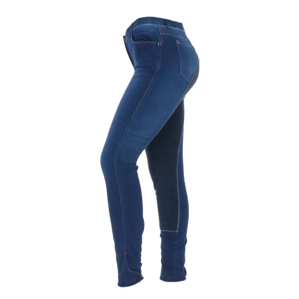 HKM Reithose Summer Denim 3 4 Alos Jeans Blau For Cheap