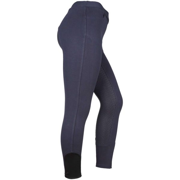 HKM Reitleggings Yvi Silikon Vollbesatz Dunkel blau For Discount