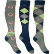 HKM Reitsocken Cardiff Set von 3 Navy Olive Online Hot Sale