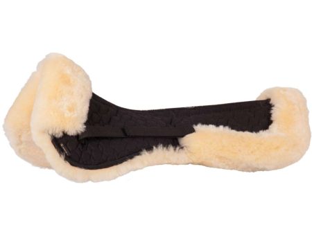 BR Sattelunterlage mit herrausnehmbarem Kissen Sheepskin Schwarz Naturell Supply