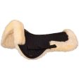 BR Sattelunterleger Wirbelsäulenaussparung Sheepskin Schwarz Naturell Online Hot Sale