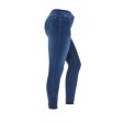 HKM Reithose Summer Demin Easy 3 4 Silikon Besatz Jeansblau Fashion