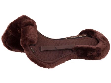 BR Sattelunterlage mit herrausnehmbarem Kissen Sheepskin Braun Online Sale