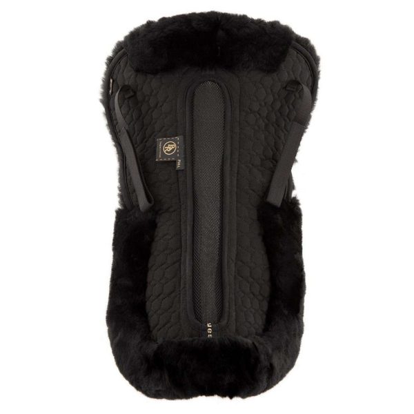 BR Sattelunterleger Air Mesh Sheepskin Schwarz Schwarz Online Hot Sale