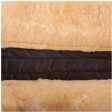 BR Sattelunterlage mit herrausnehmbarem Kissen Sheepskin Schwarz Naturell Supply