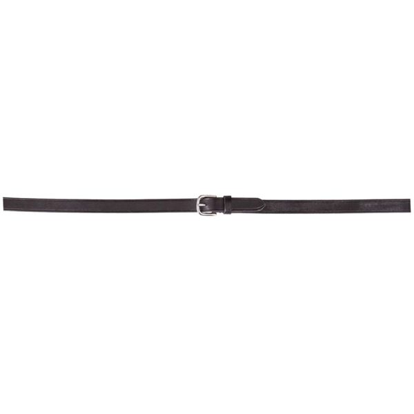 BR Dressur Zügel Leder Gummi 16mm Blind Schwarz Silber For Sale