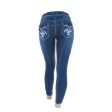 HKM Reithose Pasadena Summer Denim Silikon vollbesatz Jeans Blau on Sale