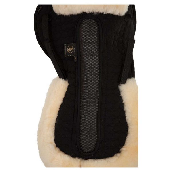 BR Sattelunterleger Air Mesh Sheepskin Schwarz Naturell For Cheap