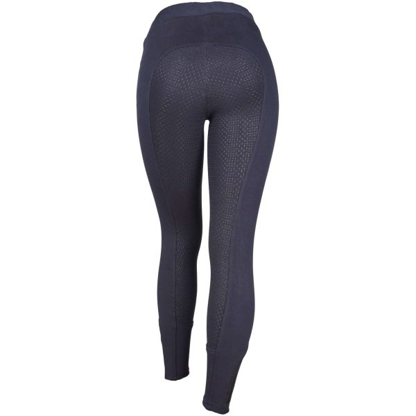 HKM Reitleggings Yvi Silikon Vollbesatz Dunkel blau For Discount