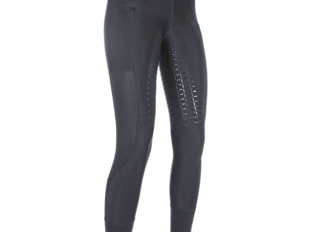 HKM Reitleggings Mesh Silikon Besatz Schwarz Cheap