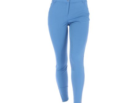 HKM Reithose Sunshine Silikon Kniebesatz Jeansblau Online Hot Sale