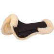 BR Sattelunterlage Sheepskin Rand Schwarz Naturell Online now