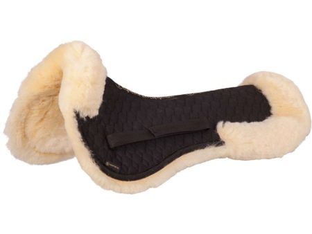 BR Sattelunterlage Sheepskin Rand Schwarz Naturell Online now