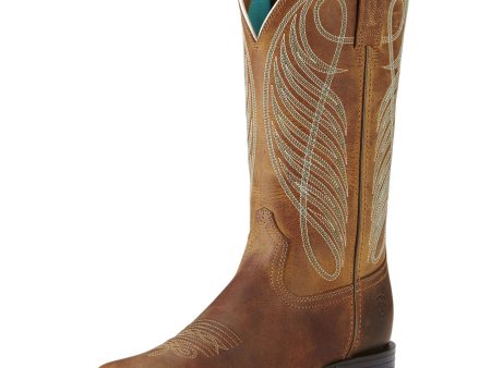 Ariat Western Round Up Wst B Powder Brown Discount