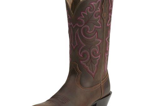 Ariat Westernstiefel Round Up Square Toe Damen Powder Brown Fashion