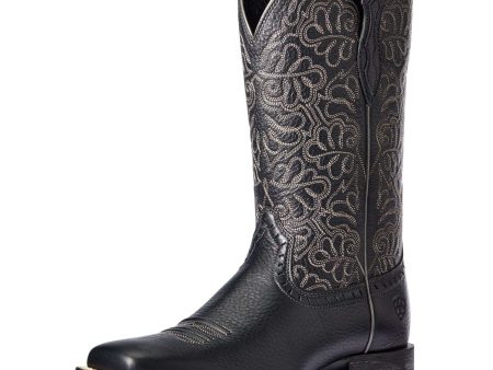 Ariat Westernstiefel Round Up Remuda Damen Black Deertan Discount