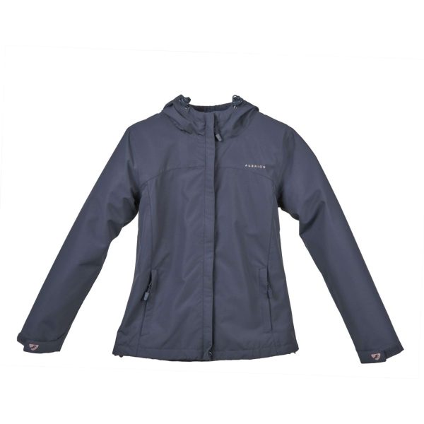 Aubrion by Shires Regenjacke Cloudburst Young Rider Navy For Cheap