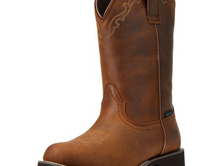 Ariat Westernstiefel Delilah Ronde neus Wasserdicht Distressed Brown Sale