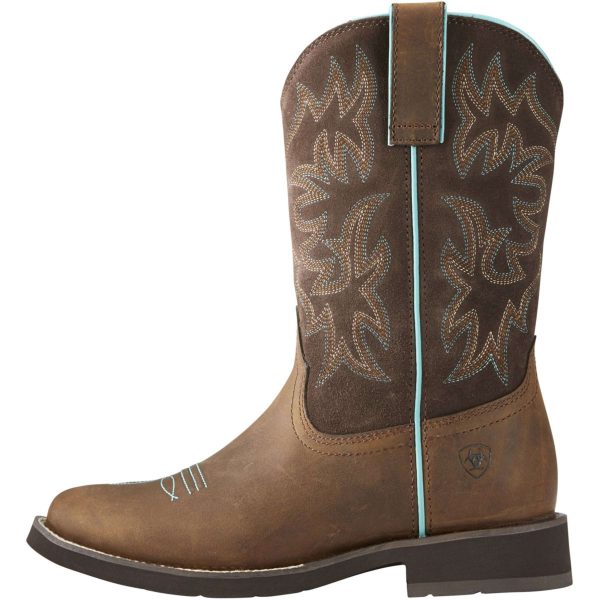 Ariat Westernstiefel Delilah Round Toe Distressed Brown Supply