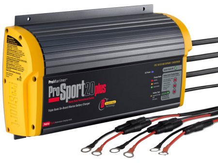 ProMariner ProSport 20 Plus Recreational 20amp 3 Bank Battery Charger Cheap