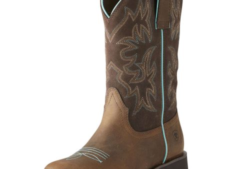 Ariat Westernstiefel Delilah Round Toe Distressed Brown Supply