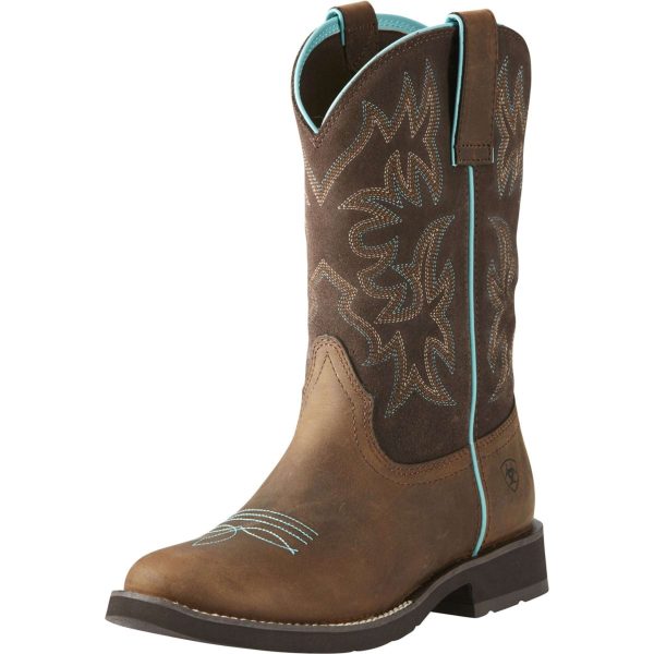 Ariat Westernstiefel Delilah Round Toe Distressed Brown Supply