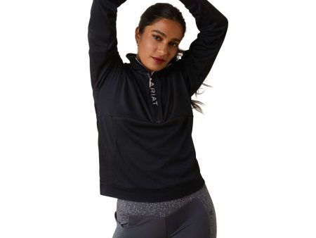 Ariat Sweater Breathe Zip Damen Schwarz For Sale